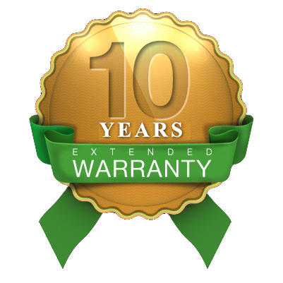 Up to 10 years warranty. Up to 10 years warranty.