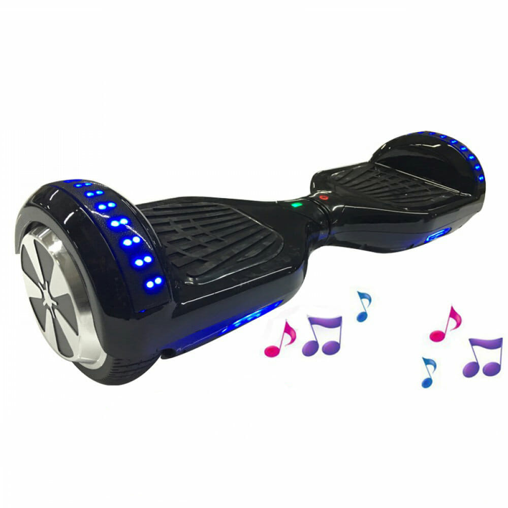Ховърборд 6.5 инча черен с mp3 bluetooth технология Ховърборд 6.5 инча черен с mp3 bluetooth технология